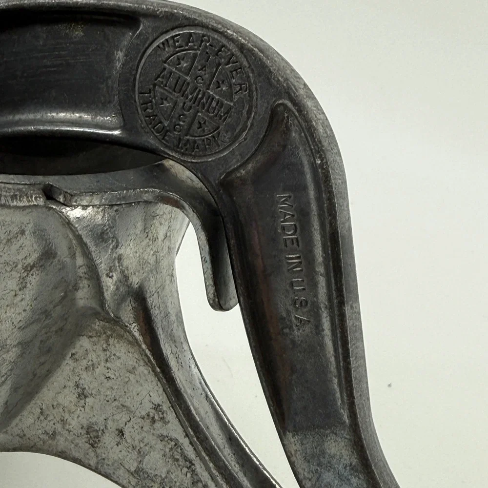 Wear-Ever Juicer Silver Solid Aluminum Vintage Hand Press No 2